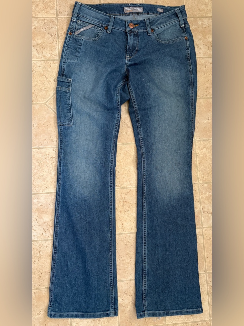 ARIAT REBAR WORK JEANS MID-RISE BOOTCUT  GREAT CONDITION!! SIZE 29L OR 32Wx33L